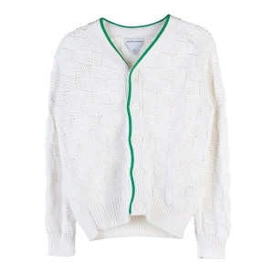 보테가베네타 라벨루쏘 여성 체크 니트 가디건 701920 V1WX0 9000