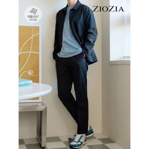 지오지아 세미 오버핏 캐주얼셋업수트_AAC2PP1605_BK