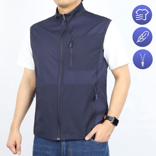 노블진 남성조끼 봄 여름 베스트 나일론 스판조끼