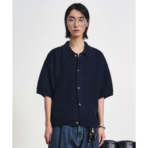 엘무드 LMOOD 트위디 하프 니트 가디건 네이비 L4AN0001NV 256544