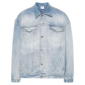 VETEMENTS 엠보스드 로고 데님 재킷 UE64JA390N T 74524604