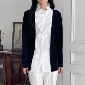 아이우먼 노빌리티프릴블라우스 IRP078M403 빅사이즈