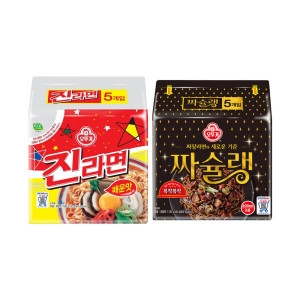 오뚜기  짜슐랭10개 + 진라면매운맛10개