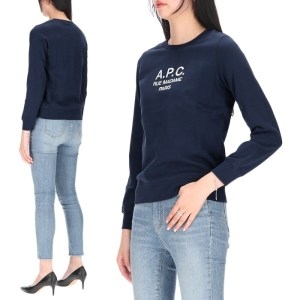 아페쎄 티나 로고 COEZD F27561 IAJ 여성 맨투맨