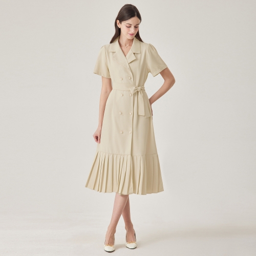 포커스 더블진주버튼플리츠롱원피스 PBINF4M1OP3221