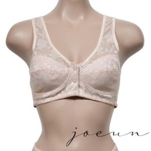 조은 플라워패턴 인견 앞버튼 노와이어 B컵 브라 0109ui