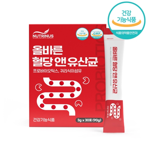 오투바이오 뉴트리너스 올바른 혈당 앤 유산균 3g 30포