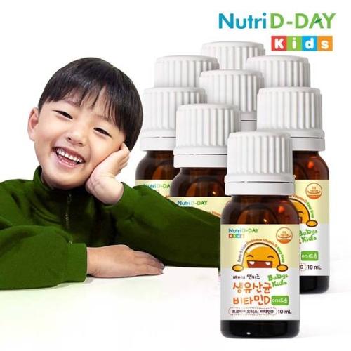 뉴트리디데이 베이비앤키즈 생유산균 비타민D 이지드롭 10ml