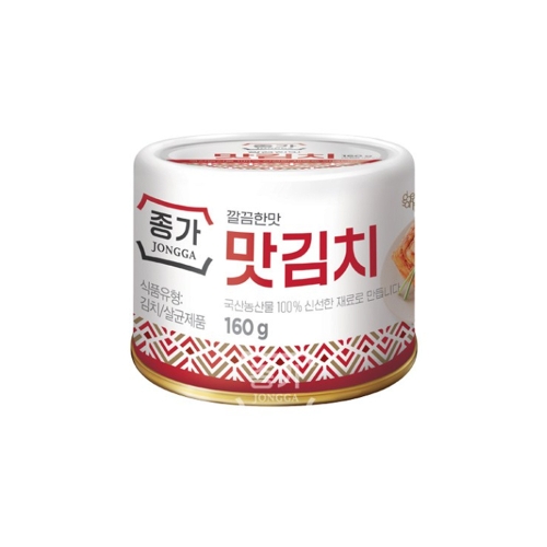 대상 종가집 깔끔한맛 맛김치캔 / 여행용 휴대용 김치통조림