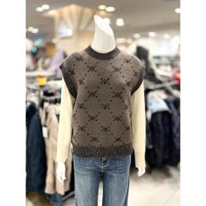 트리아나 소고 세이브존01 스팽글 라운드 니트 조끼 AJ4VA13-1 S11618312