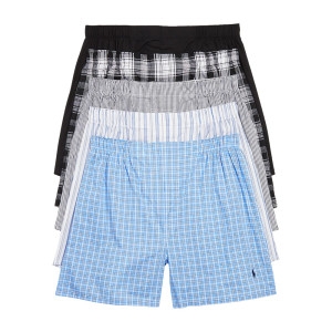 폴로랄프로렌 남성 클래식핏 코튼 우븐 복서 5팩 NCWBP5-AOOG