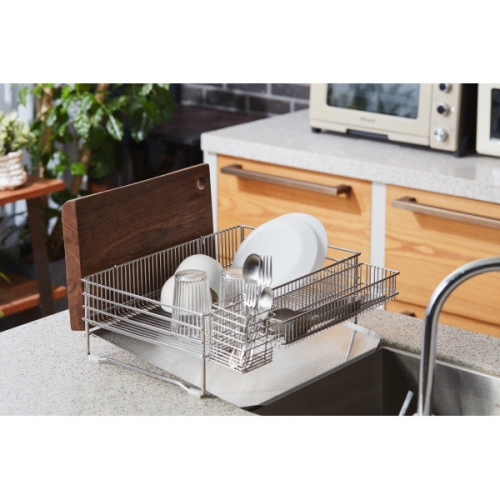 세호물산 밧드야 롯데 A형 식기건조대+세로형 수저통+컵도마걸이