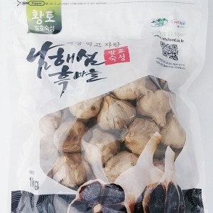 남해섬흑마늘  통흑마늘 1kg