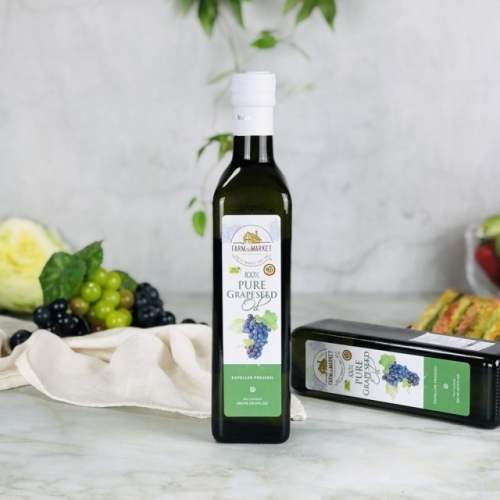 Gemsa Enterprises 팜투마켓 압착 포도씨유 500ml