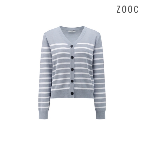 ZOOC 스트라이프 V넥 가디건 SB_V241KSL902
