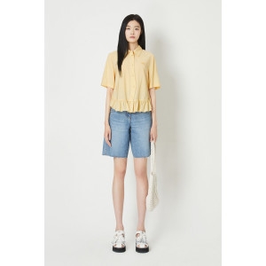 럭키슈에뜨 스타필드코엑스 밑단 프릴 포인트 셔츠형 BL LFSAM23560YEX