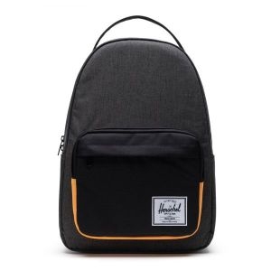 허쉘 밀러 백팩 블랙 크로스해치 / 블레이징 오렌지 배낭 가방 127366