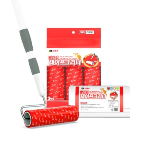 리벤스  빨간맛 돌돌이 사선컷팅 스탠드형 테이프크리너 7종세트