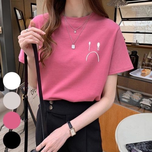 빅사이즈사랑해요 R003L403 포텐캐주얼크라이반팔티 PT