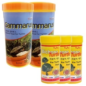 세화사료 핑퐁 비치나 터틀300ml 3개+감마루스1000ml 2개 세트