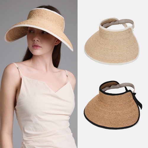 화이트샌즈 천연 라피아 드루핑 선바이저 멜리사 2 colors