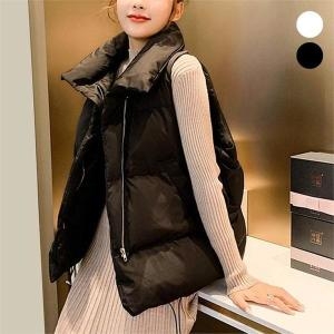 오노마 ONM 여성 스타일 하이넥 오버핏 패딩 조끼 베스트 S9283762
