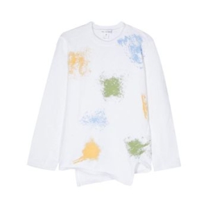 꼼데가르송 스프레이 페인트 효과 비대칭 스웨터 FMN002 T 75396184