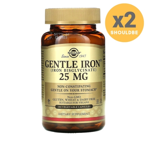 솔가 젠틀 아이언 25mg 180캡슐