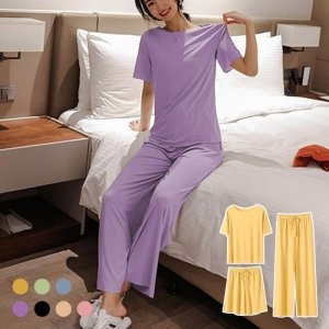 오노마 ONM 여자 신축성 좋고 시원한 쿨 소재 골지 홈웨어 3피스 14392208