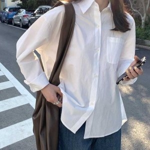 오노마 ONM 여성 루즈핏 베이직 디자인 심플 포켓 셔츠 남방 14392244