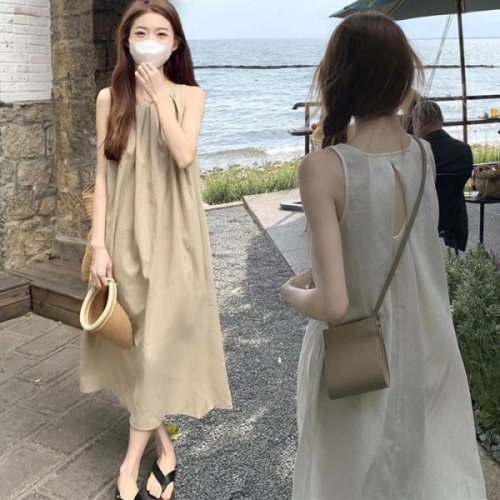 오노마 ONM 여자 예쁜 A라인 뒷트임 포인트 여름 나시 원피스 14392207