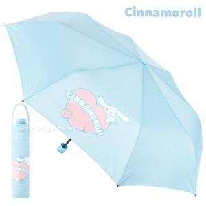 무료각인 산리오 시나모롤 3단 하트 55 수동우산 블루 226977