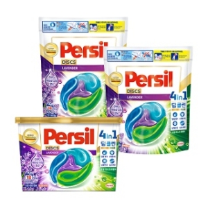 퍼실 디스크 라벤더 18개입 + 파우치 38개입