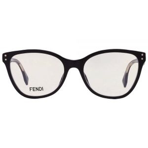 펜디 Demo Cat Eye 여성용 안경 FE50006I 001 53 샤이니 블랙