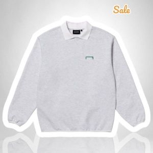 골스튜디오 코엑스몰 맨투맨 ESSENTIAL COLLARED SWEAT-MELANGE GREY 316852