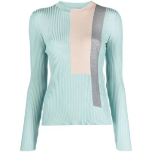 펜디 컬러 블록 골지 니트 실크 혼방 탑 FZXA62AOEP T 75398397