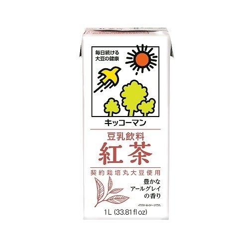 기꼬만 두유 홍차맛 1L