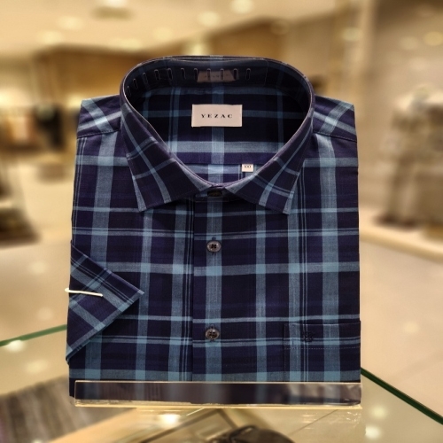 예작 24년 여름반팔 밑단일자 일반핏와이셔츠_YJ4MBA288BL