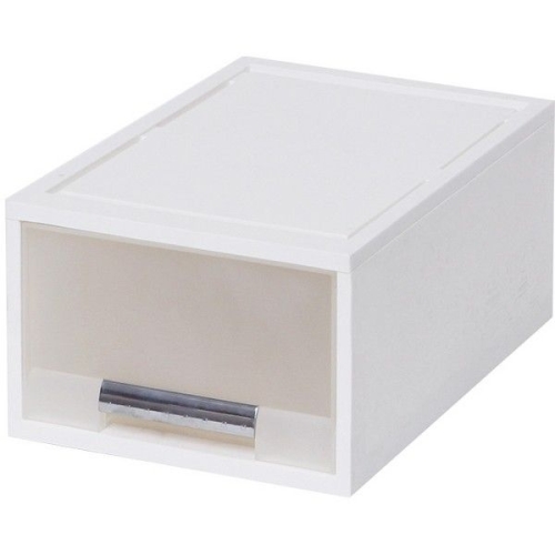 창신리빙  화인 화이트 스텝 서랍박스 27cm (2호1단)