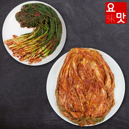 푸드앰프 요맛김치 감칠맛이 풍부한 전라도 포기김치 5kg + 파김치1kg