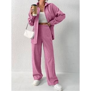 핑크 바지 팬츠 골드미스트 숄더 코르덴 셔츠 466389