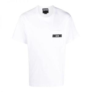 베르사체 LOGO TSHIRT 76GAHE05 CJ00E 003 로고 포켓 티셔츠