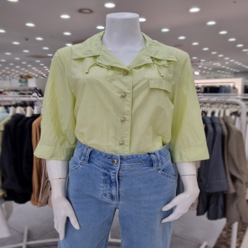 더아이잗 칼라넥 점퍼형 블라우스 IN5BL122