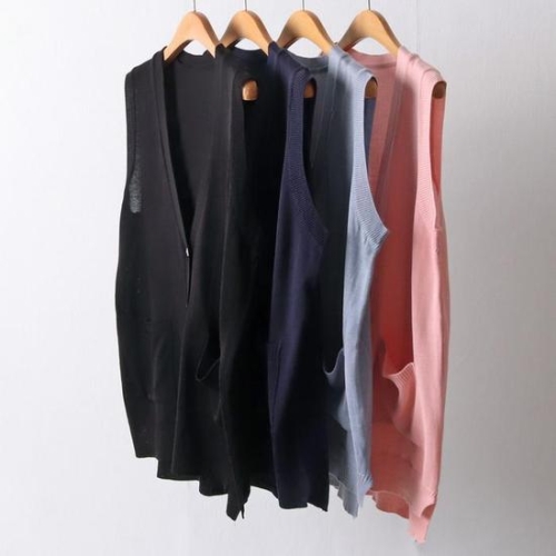 빅사이즈사랑해요 I363L404 컬러포켓니트롱베스트 EB