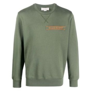 알렉산더맥퀸 로고 패치 크루 넥 스웨트셔츠 642663QSX75 T 74643038