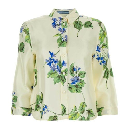 프라다 프린트 트윌 셔츠 P405HSOOO14NZ F0K74