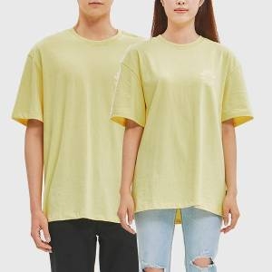 잠뱅이 유니 16수 등판 스마일 레터링 반팔TS_AL2WTS45-LY