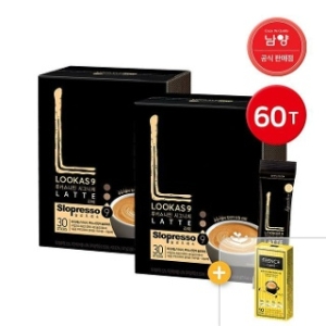 남양  루카스나인 스틱커피 라떼 60T 30T+30T + 믹스 10T 증정