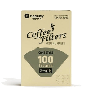 맥널티  여과지/종이필터/커피여과지/2-4인용/100매