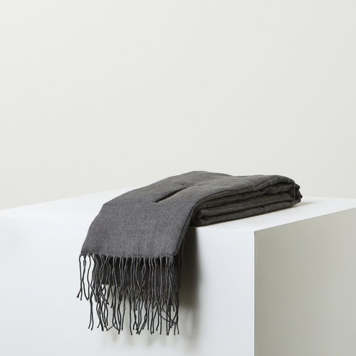 라움 남성 FEFE NAPOLI 그레이 단색 머플러 RAMU3FFF1G3